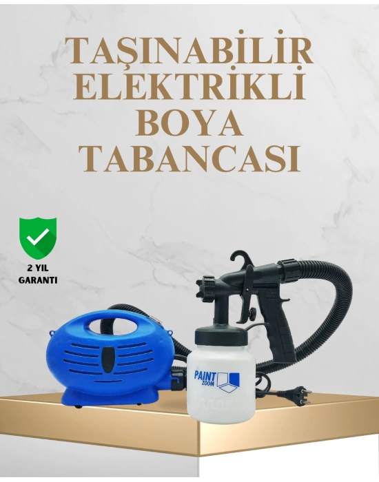 Elektrikli Boya Tabancası Püskürtmeli-Temiz ve Hızlı Boyama