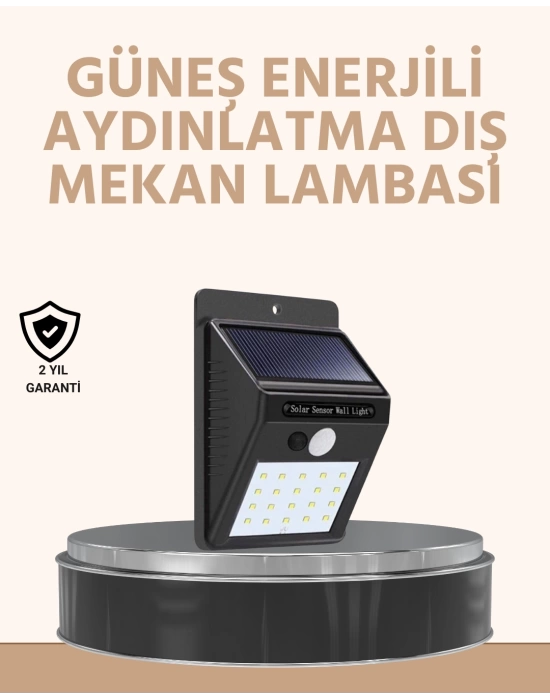 Enerji Tasarruflu ve Otomatik Sensörlü LED Güneş Işığı – Dış Mekan Uyumlu