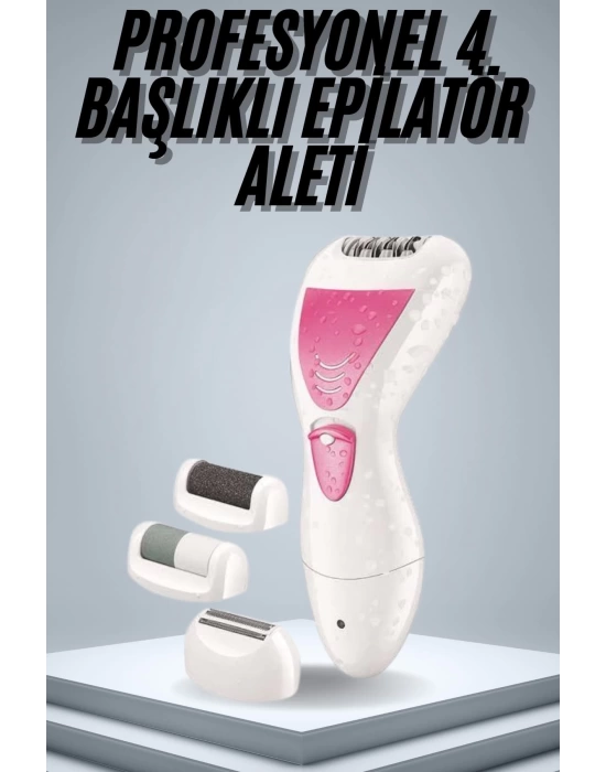 Epilatör Cihazı Epilasyon Aleti Çoklu Başlık Seçeneği Ayak Törpüsü