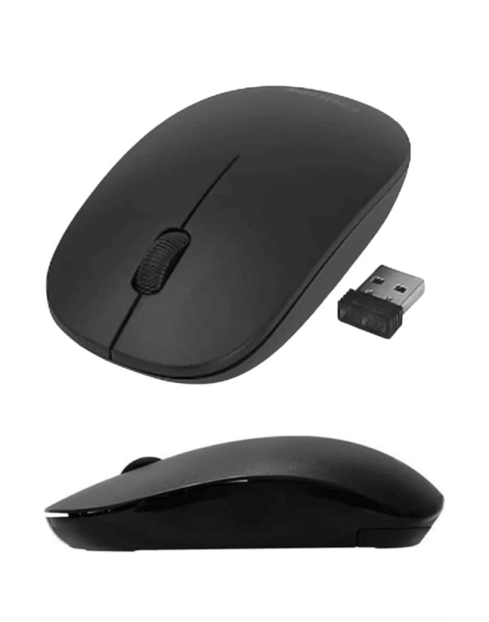 Ergonomik Tasarım Kablosuz Siyah Mouse Hassas Uzun Ömürlü