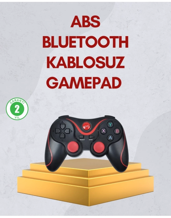 Ergonomik Tasarımlı Kablosuz Bluetooth Gamepad Titreşimli