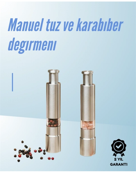 Ergonomik Tasarımlı, Nem Geçirmez Kapaklı Baharat Öğütücü