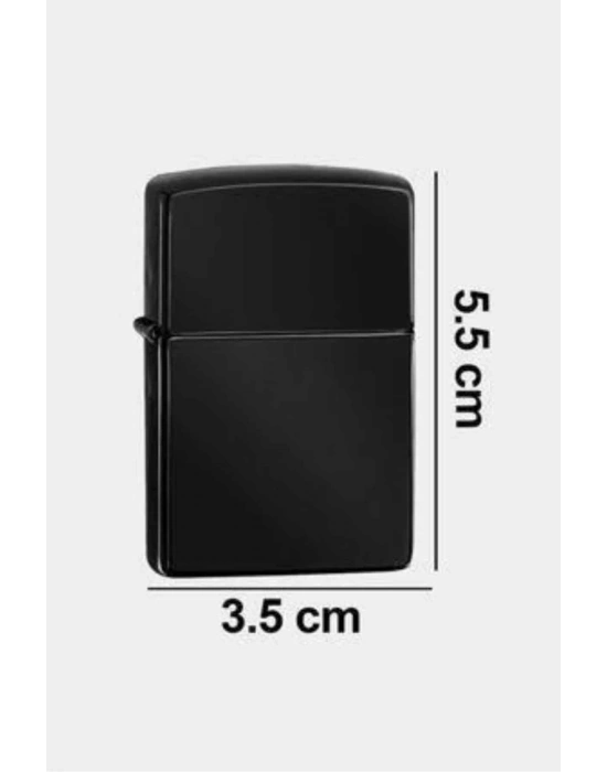 Erkeklere Özel Hediyelik Eşya Zippo Metalik Benzinli Çakmak Doldurulabilir