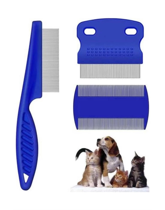 Evcil Hayvan Tarak Seti 4lü Bit Tarağı Ked Köpek Tüyüne Uygun