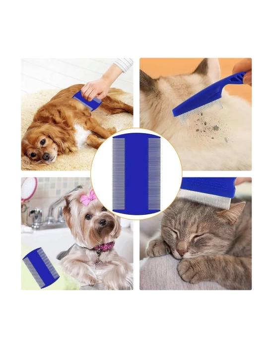 Evcil Hayvan Tarak Seti 4lü Bit Tarağı Ked Köpek Tüyüne Uygun