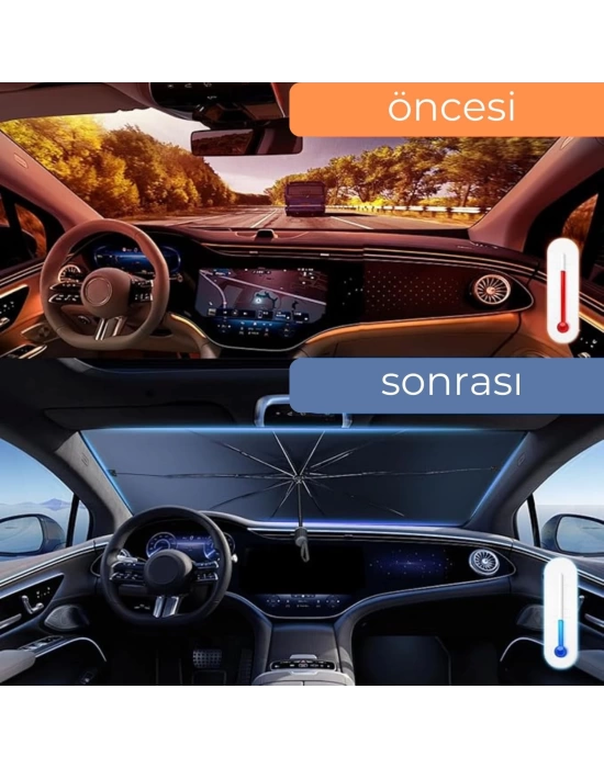 Fiat Fiorino, Citroen Berlingo, Renault Kangoo, Ford Courier, VW Caddy Uyumlu Oto Şemsiye