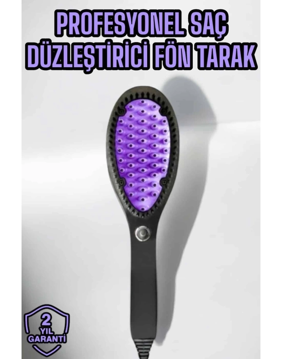 Fön Tarak Elektrikli Sıkı Dişli Taşınabilir Saç Düzleştirici