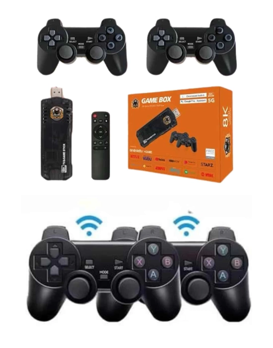 Game Box Android Tv 36500 Oyunlu Atari 5g 8k HDR Ultra HD 64 GB
