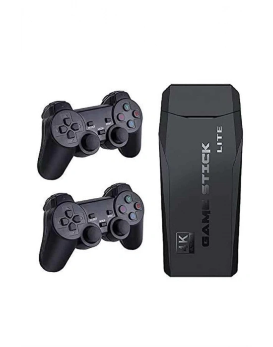 Game Stick El Atarisi 2.4g Kablosuz Çift Kol Oyunlar 4k Game Stick 3500 Oyunlu Atari Uyumlu