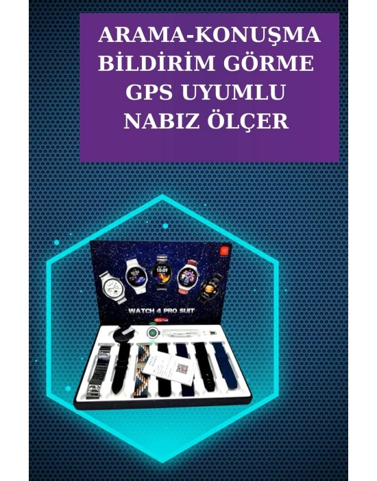 Gamer Kulaklık ve Çok Kordonlu Akıllı Saat Gürültü Önleyici GPS Desteği