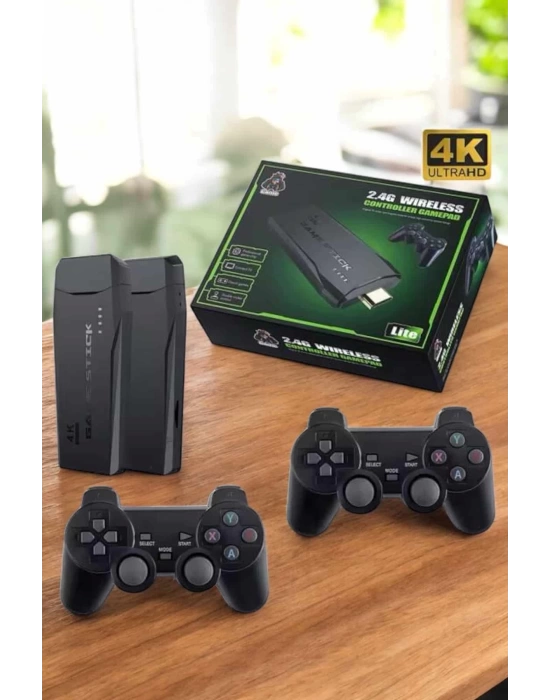 Gaming Atari 2.4g Uyumlu Kablosuz Çift Kol Game Stick
