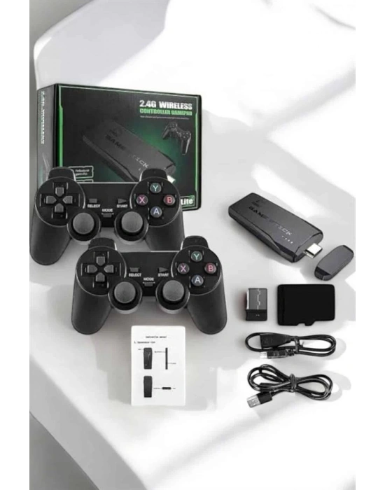 Gaming Atari 2.4g Uyumlu Kablosuz Çift Kol Game Stick