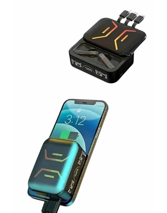 Gaming Bluetooth Kulaklık Dahili Powerbank Kablolu Düşük Gecikmeli Bluetooth 5.2