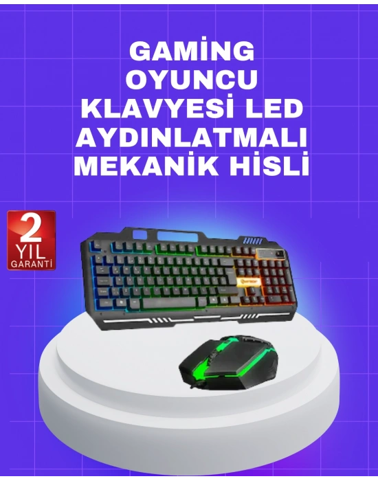 Gaming Klavye Mouse – Çatışmasız Tuş, Hızlı Tepki Süresi