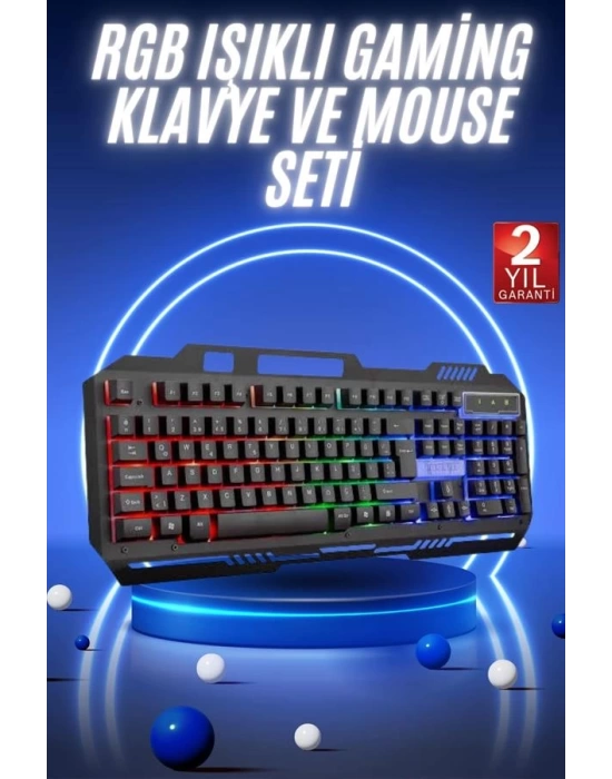 Gaming Oyuncu Klavyesi Led Aydınlatmalı Mekanik Hisli