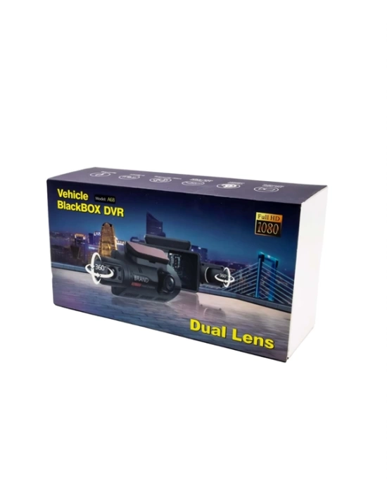 Gece Görüşlü 1080P Çift Lens Dashcam – Park Modu ve Gelişmiş Hareket Sensörü