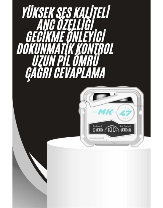 Gecikme Önleyici Oyuncu Kulaklığı Bluetooth Bağlantılı ANC Özelliği 5.0 Bluetooth