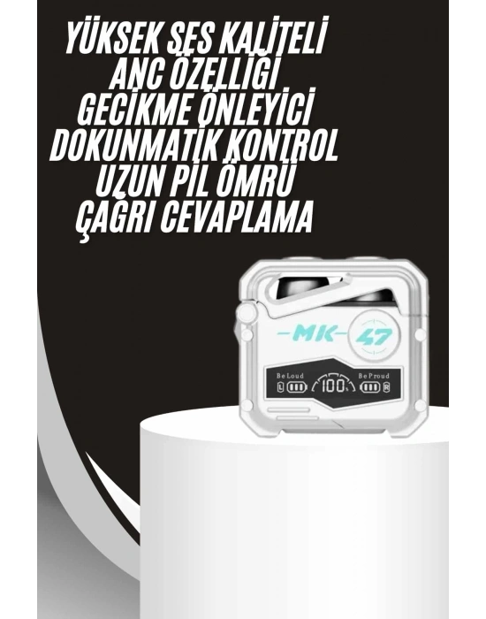 Gecikme Önleyici Oyuncu Kulaklığı Bluetooth Bağlantılı ANC Özelliği 5.0 Bluetooth