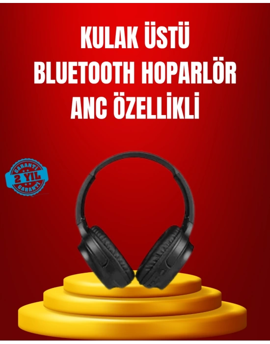 Geniş Frekans Aralıklı Bluetooth Kulak Üstü Kulaklık