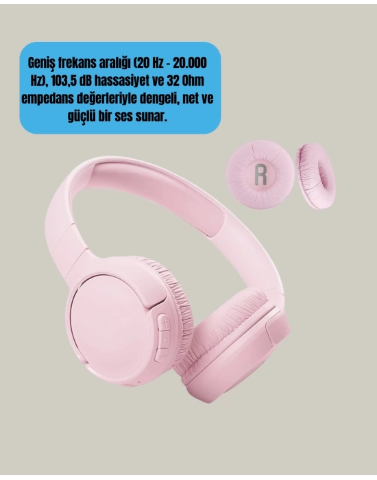 Geniş Frekans Aralıklı Bluetooth Kulak Üstü Kulaklık