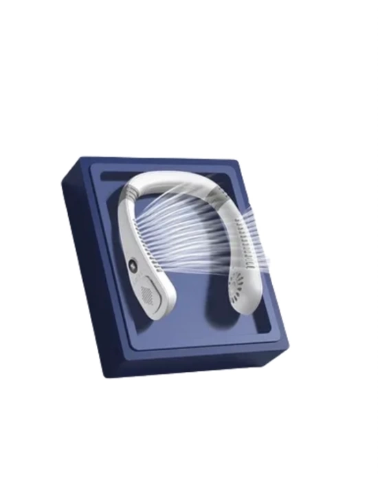 Giyilebilir Sessiz Fan | 224g Hafif, Bladeless Güvenli Tasarım, 5 Vitesli Soğutma, USB Şarjlı Fan