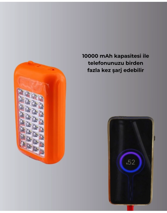 Gold Silver GS-875 Kamp ve Acil Durum Işıldaklı Powerbank
