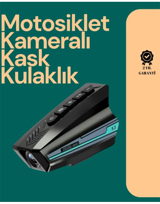 GoLook Destekli Motosiklet Kask Kamerası – 50 Saat Pil, Geniş Açı