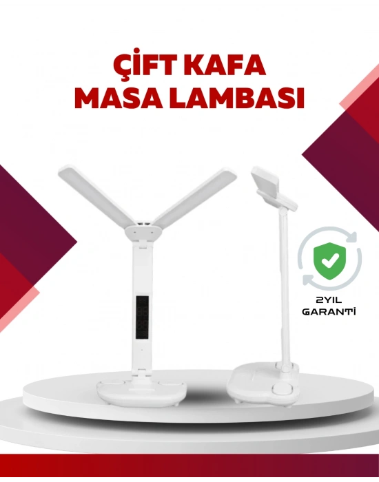 Göz Koruyucu LED Okuma Lambası | Titreşimsiz Işık, Kalemlik ve Stand Fonksiyonlu