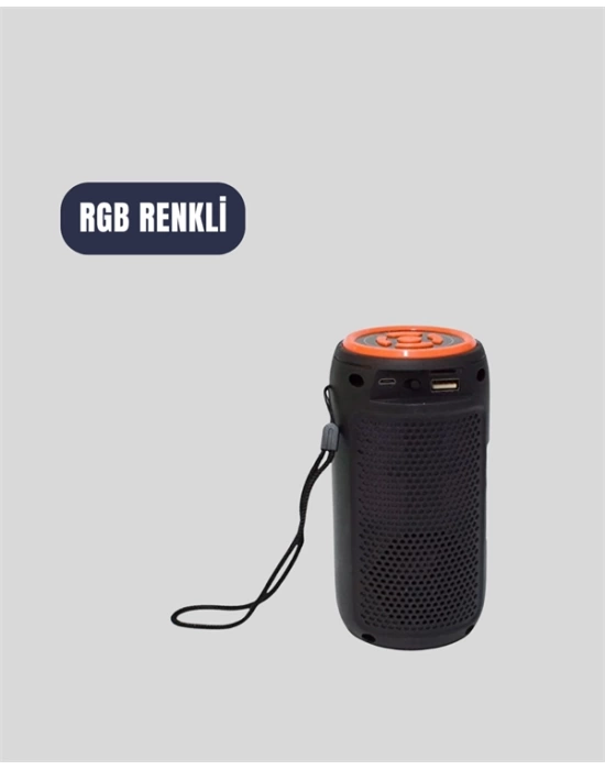GTS 1731 Kablosuz Hoparlör – LED Işık, FM Radyo, TF Kart ve USB Girişli