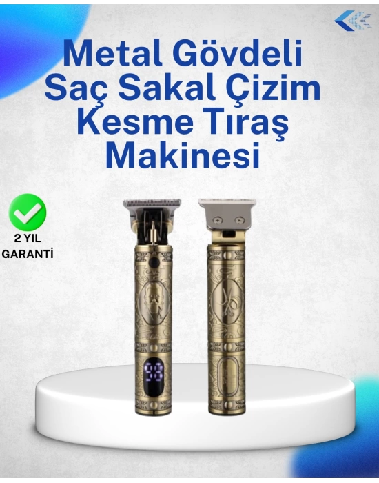Güçlü Motorlu, 4 Kılavuz Taraklı Kompakt Saç Kesme Makinesi – Uzun Pil Ömürlü