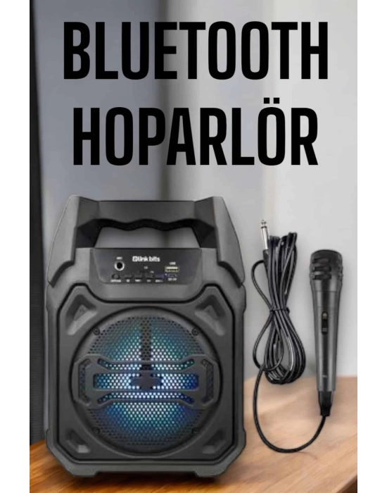 Güçlü ve Şarj Edilebilir Bluetooth Hoparlör 6.5 İnç