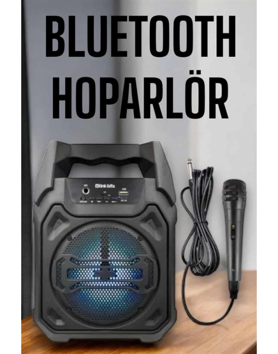 Güçlü ve Şarj Edilebilir Bluetooth Hoparlör 6.5 İnç