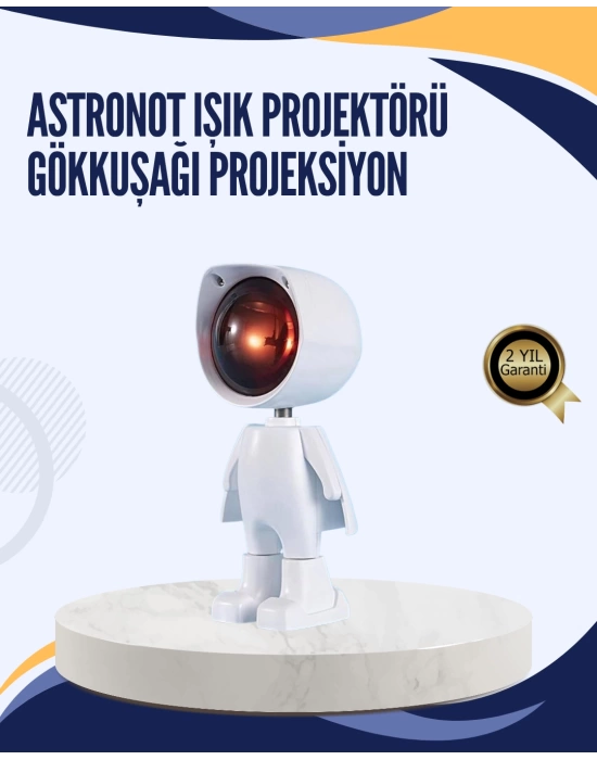 Gün Batımı Efekti Sunan Astronot LED Masa Lambası