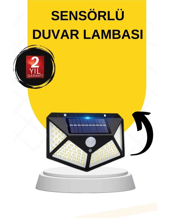 Güneş Enerjili Bahçe Lambası 100 Led Bahçe Lambası Bahçe Aydınlatma
