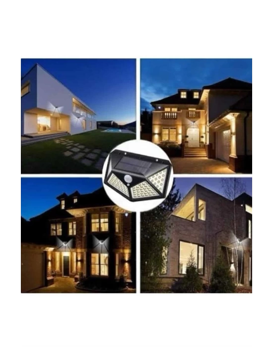 Güneş Enerjili Bahçe Lambası 100 Led Bahçe Lambası Bahçe Aydınlatma