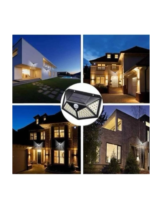 Güneş Enerjili Bahçe Lambası 100 Led Bahçe Lambası Bahçe Aydınlatma