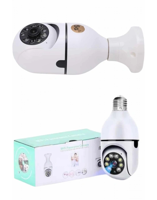 Güvenlik Kamerası Wi-Fi Özellikli 360 Derece Full Hd 1080p Ampül Kamera