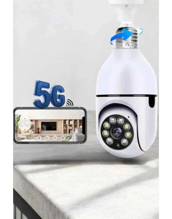 Güvenlik Kamerası Wifi Kamera Duylu Ev Kamerası Wifi Bağlantılı Dönebilen
