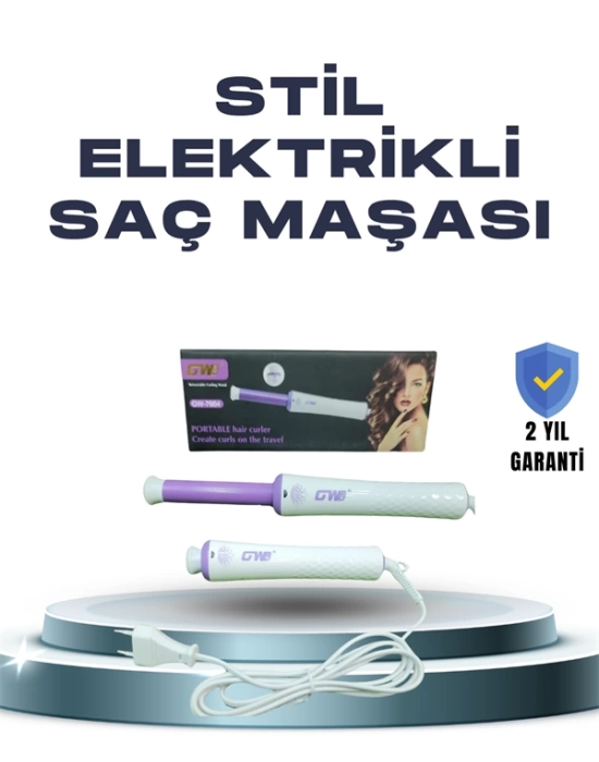 GW 32mm Döner Başlıklı Saç Kıvırma Makinesi – Her An Her Yerde Profesyonel Şekillendirme