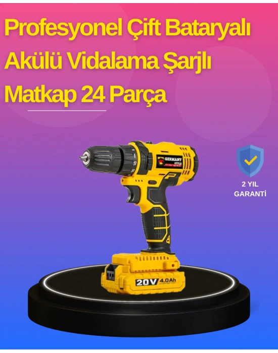 Hafif ve Ergonomik 12V Kablosuz Matkap | Hızlı Şarj ve Uzun Pil Ömrü