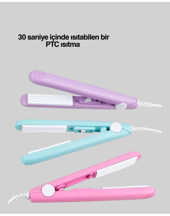 Hafif ve Taşınabilir Seramik Kısa Saç Maşası – Seyahate Uygun Ergonomik ve Güvenli Tasarım