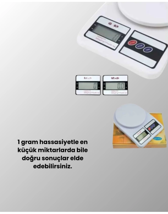 Hassas Tartım İçin Dijital Mutfak Terazisi – 10kg / 1g