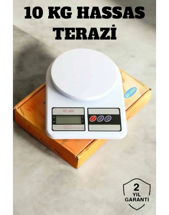 Hassas Terazi 10 kg Kapasiteli, Yüksek Hassasiyetli Dijital Mutfak Tartısı