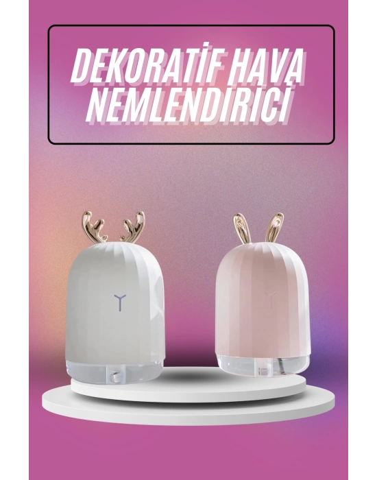 Hava Nemlendirici Ultrasonik Aromaterapi Difüzör Tavşan Nemlendirici