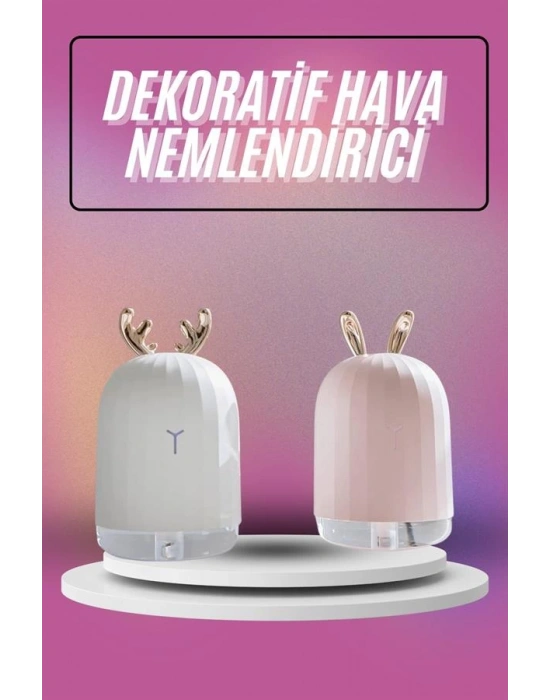 Hava Nemlendirici Ultrasonik Aromaterapi Difüzör Tavşan Nemlendirici