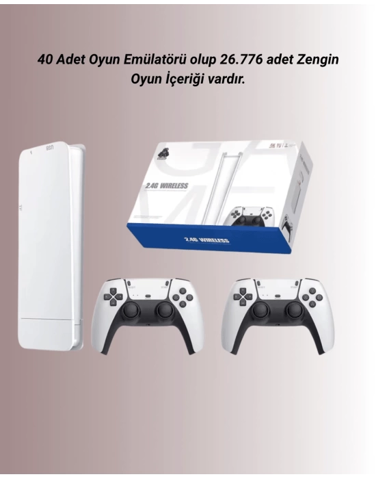 HDMI Çıkışlı Çift Kablosuz Kollu Retro Game Stick – M15