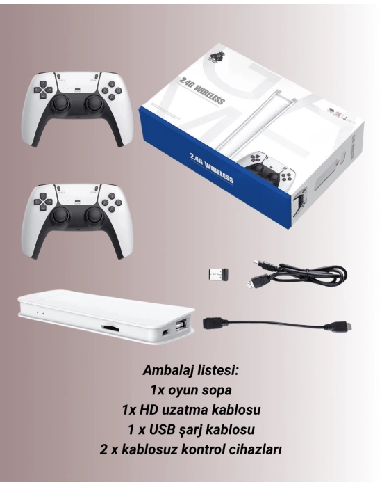 HDMI Çıkışlı Çift Kablosuz Kollu Retro Game Stick – M15