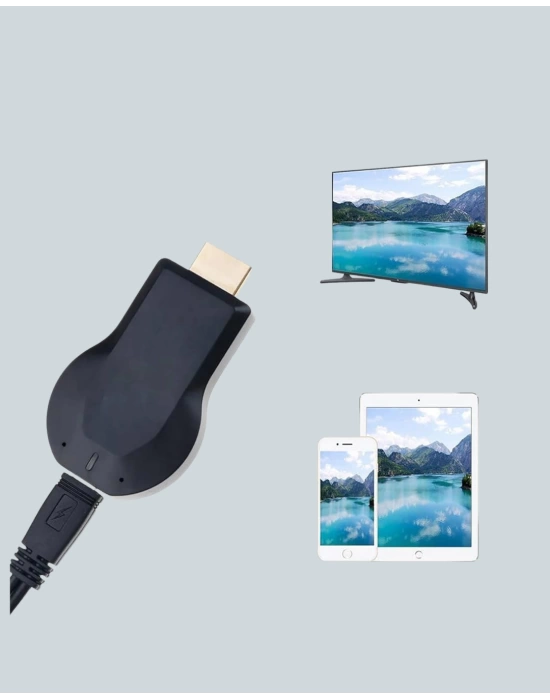 HDMI Kablosuz Ekran Alıcısı – iOS, Android, Mac, PC Uyumluluğu