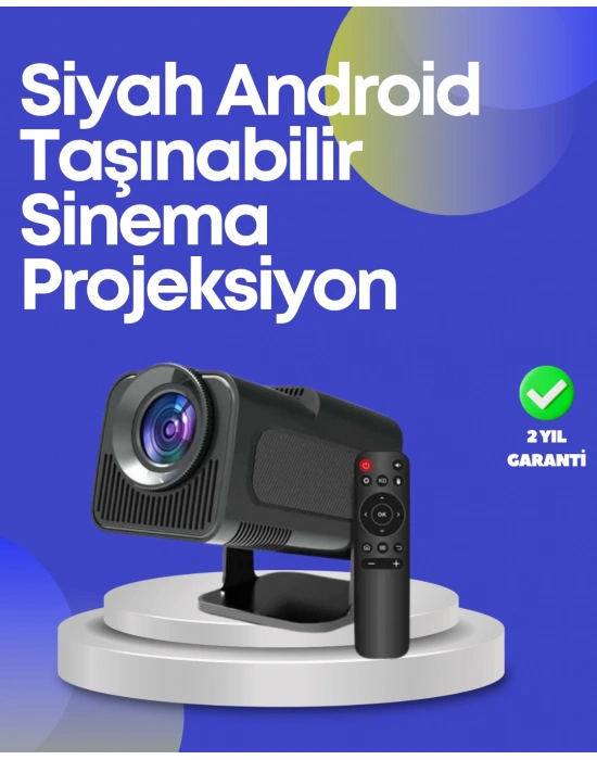 HDMI, USB ve Kulaklık Girişli Çoklu Bağlantı Seçenekli Projektör