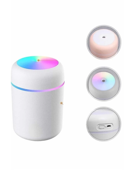 Humidifier LED Işıklı Mini Ortam Oda Kokusu Aromaterapi Buhardanlık